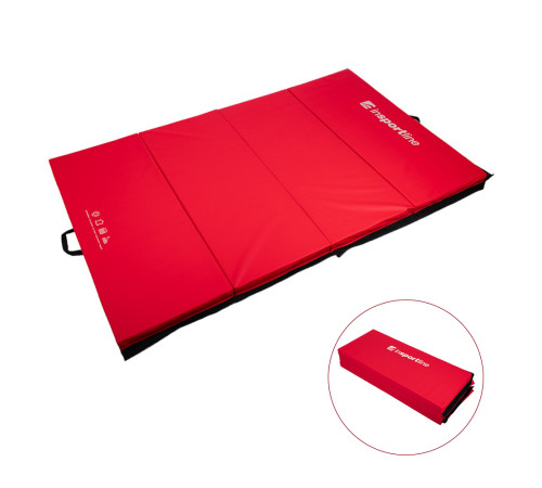 Мат гімнастичний inSPORTline Kvadfold, 200 x 120 x 5 см, червоний