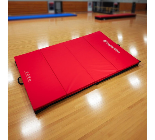 Мат гімнастичний inSPORTline Kvadfold, 200 x 120 x 5 см, червоний