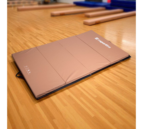 Мат гімнастичний inSPORTline Kvadfold, 200 x 120 x 5 см, коричневий