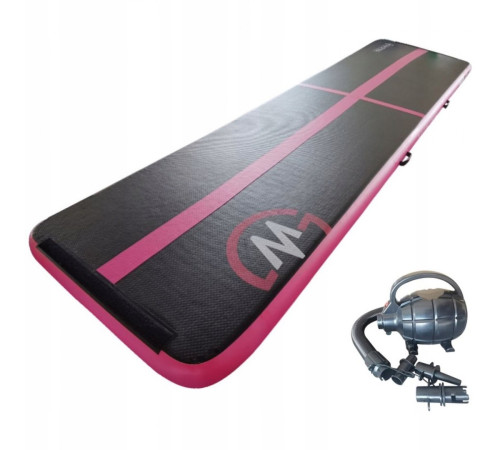 AirTrack Dmuchana Mata Gimnastyczna MASTER 500 x 100 x 10 cm Black-Pink