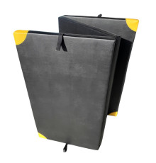 Materac Do Ćwiczeń Składany 3-Częściowy MASTER PE 200x120x5 cm Czarny