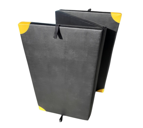 Materac Do Ćwiczeń Składany 3-Częściowy MASTER PE 200x120x5 cm Czarny