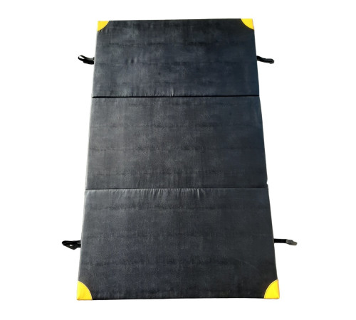 Materac Do Ćwiczeń Składany 3-Częściowy MASTER PE 200x120x5 cm Czarny