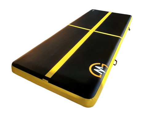 Мат гімнастичний MASTER 400 x 150 x 20 см, чорно-жовта