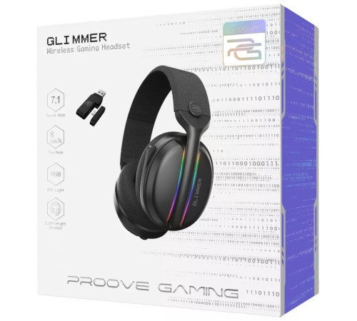 Навушники ігрові бездротові Proove Gaming Glimmer APP чорні