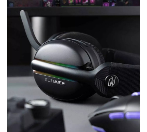 Навушники ігрові бездротові Proove Gaming Glimmer APP чорні