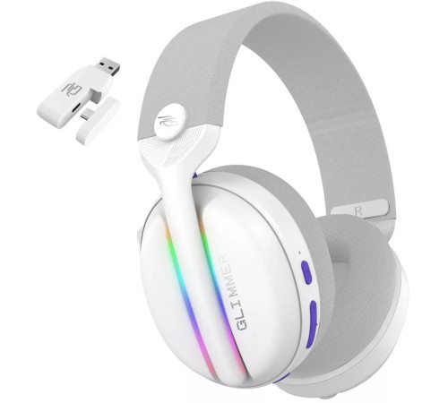 Навушники ігрові бездротові Proove Gaming Glimmer APP білі