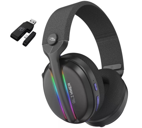 Навушники ігрові бездротові Proove Gaming Glimmer APP чорно-фіолетові