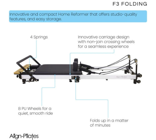 Реформер для пілатесу складаний Align Pilates F3 Folding