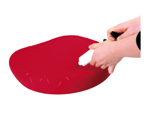 Подушка асиметрична сенсомоторна SISSEL Sitfit Plus, червона