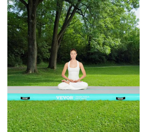 Килимок надувний VEVOR 300 x 101 x 10 см, біло-м'ятний