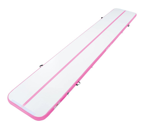 Килимок надувний VEVOR 598 x 101 x 10 см, біло-рожевий