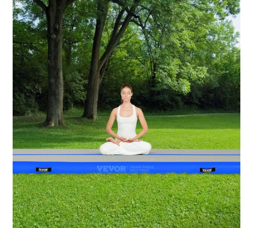 Килимок надувний VEVOR 300 x 101 x 10 см, біло-синій