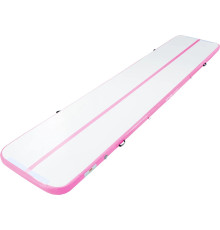 Килимок надувний  VEVOR 498 x 101 x 10 см, біло-рожевий