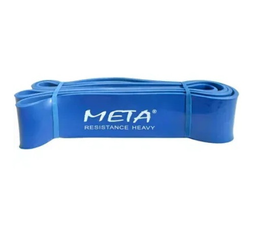 Гумка-петля силова Meta Elastic power band heavy 6,4 х 208 см, синя