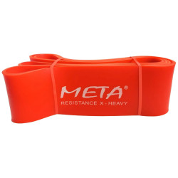 Гумка-петля силова Meta Elastic power band x-heavy 8,3 х 208 см, оранжева