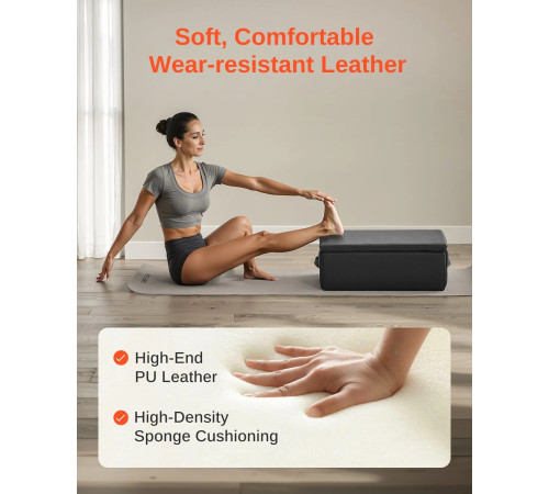 Ящик для пілатесу VEVOR 62,5 х 43,5 х 24 см, чорний