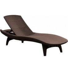 Шезлонг Keter Pacific, 197 х 75 х 40 см - коричневий