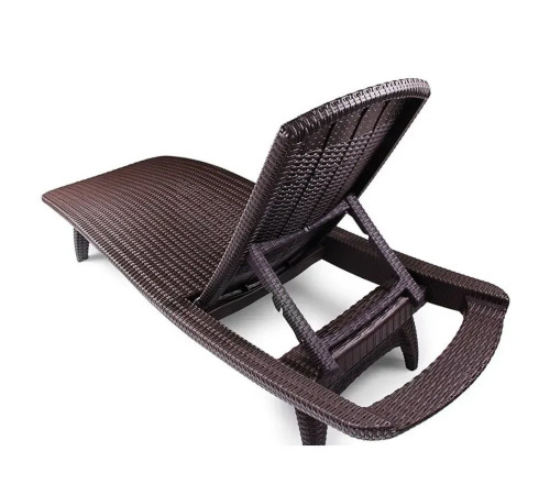 Шезлонг Keter Pacific, 197 х 75 х 40 см - коричневий