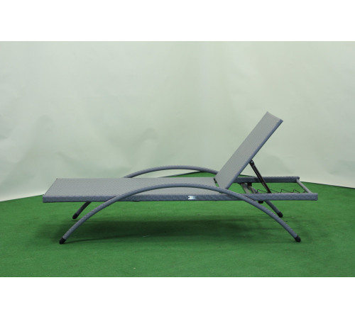 Шезлонг Greengard Барнео 200 х 78 х 42 см - сірий