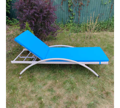 Шезлонг Greengard Барнео 200 х 78 х 42 см - білий