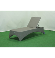 Шезлонг Greengard Мальдіви 198 х 85 х 45 см - сіро-бежевий