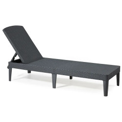 Шезлонг Keter Jaipur, 187 х 58 х 29 см - графіт