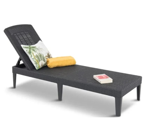 Шезлонг Keter Jaipur, 187 х 58 х 29 см - графіт