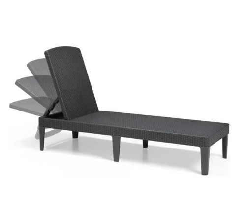 Шезлонг Keter Jaipur, 187 х 58 х 29 см - графіт