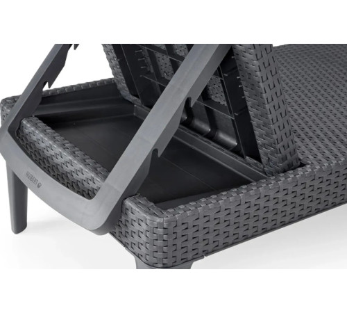 Шезлонг Keter Jaipur, 187 х 58 х 29 см - графіт