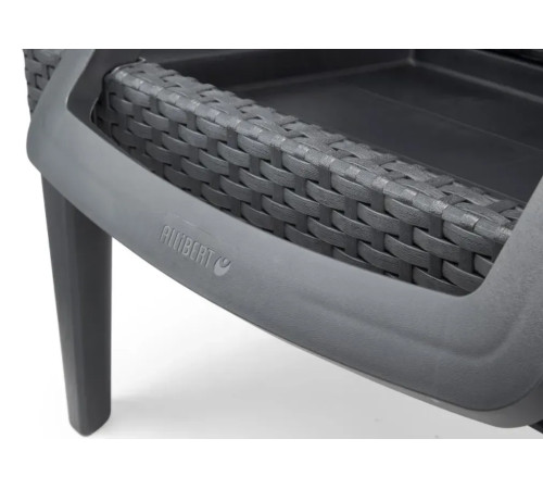 Шезлонг Keter Jaipur, 187 х 58 х 29 см - графіт