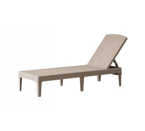 Шезлонг Keter Jaipur, 187 х 58 х 29 см - капучино