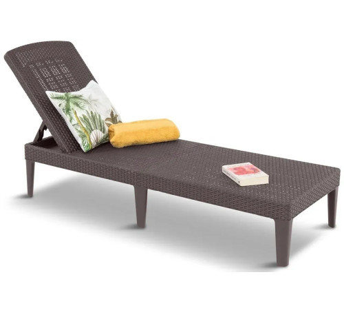 Шезлонг Keter Jaipur, 187 х 58 х 29 см - коричневий