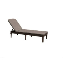 Шезлонг Keter Jaipur з матрацом, 187,5 х 58,2 х 29 см - коричневий