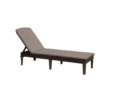 Шезлонг Keter Jaipur з матрацом, 187,5 х 58,2 х 29 см - коричневий