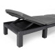 Шезлонг Keter Daytona Deluxe з матрацом, 195 х 65 х 25,5 см - графіт