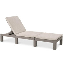 Шезлонг Keter Daytona Deluxe з матрацом, 195 х 65 х 25,5 см - капучино