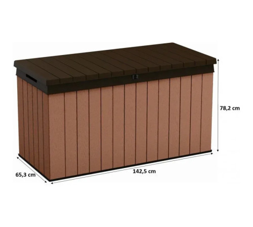 Скриня садова Keter Darwin 570 л, коричнева