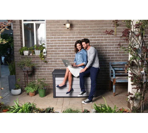 Скриня садова Keter Denali DuoTech 380, сіра