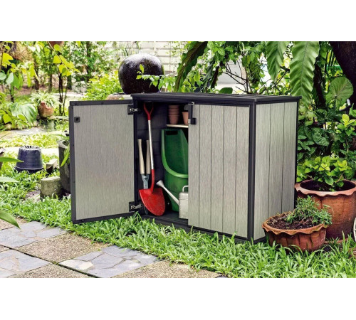 Шафа садова Keter Patio Store 240 л, сіра