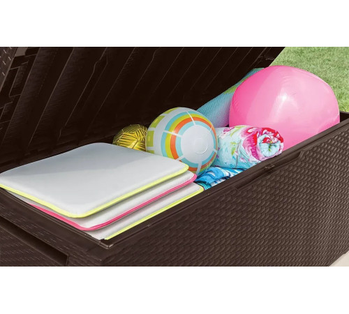 Скриня садова Keter Samoa Rattan 270 л, коричнева