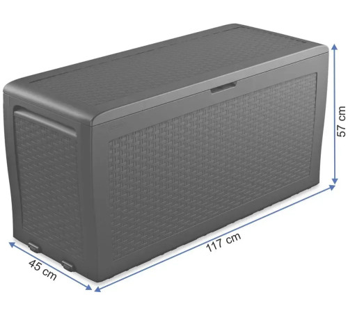 Скриня садова Keter Samoa Rattan 270 л, коричнева