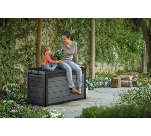 Скриня садова Keter Cortina 380 л, сіра