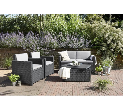 Стіл-скриня садова Keter Arica 79 х 59, графіт