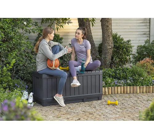 Скриня садова Keter Kentwood 350 л, графіт