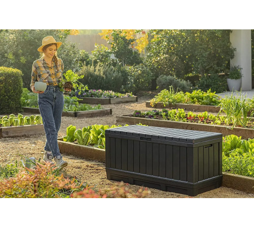 Скриня садова Keter Kentwood 350 л, графіт