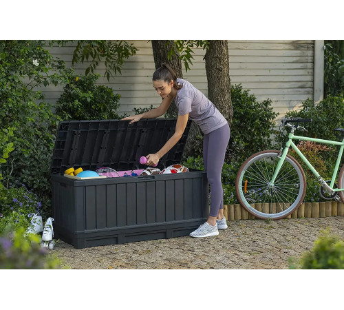 Скриня садова Keter Kentwood 350 л, графіт