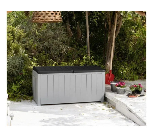 Скриня садова Keter NOVEL 340 л, сіро-чорна