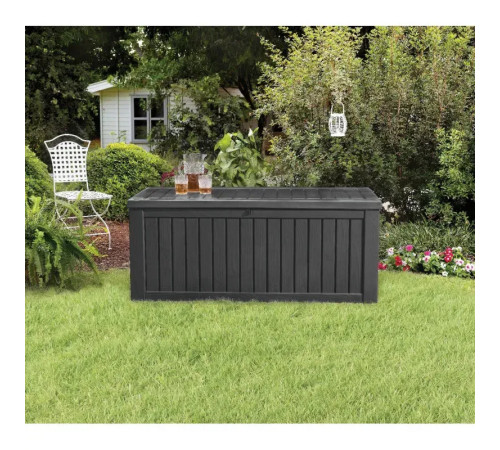 Скриня садова Keter ROCKWOOD 570 л, графіт