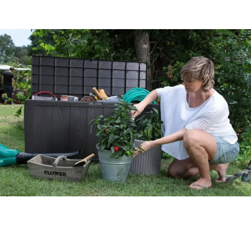 Скриня садова Keter SHERWOOD 270 л, антрацит